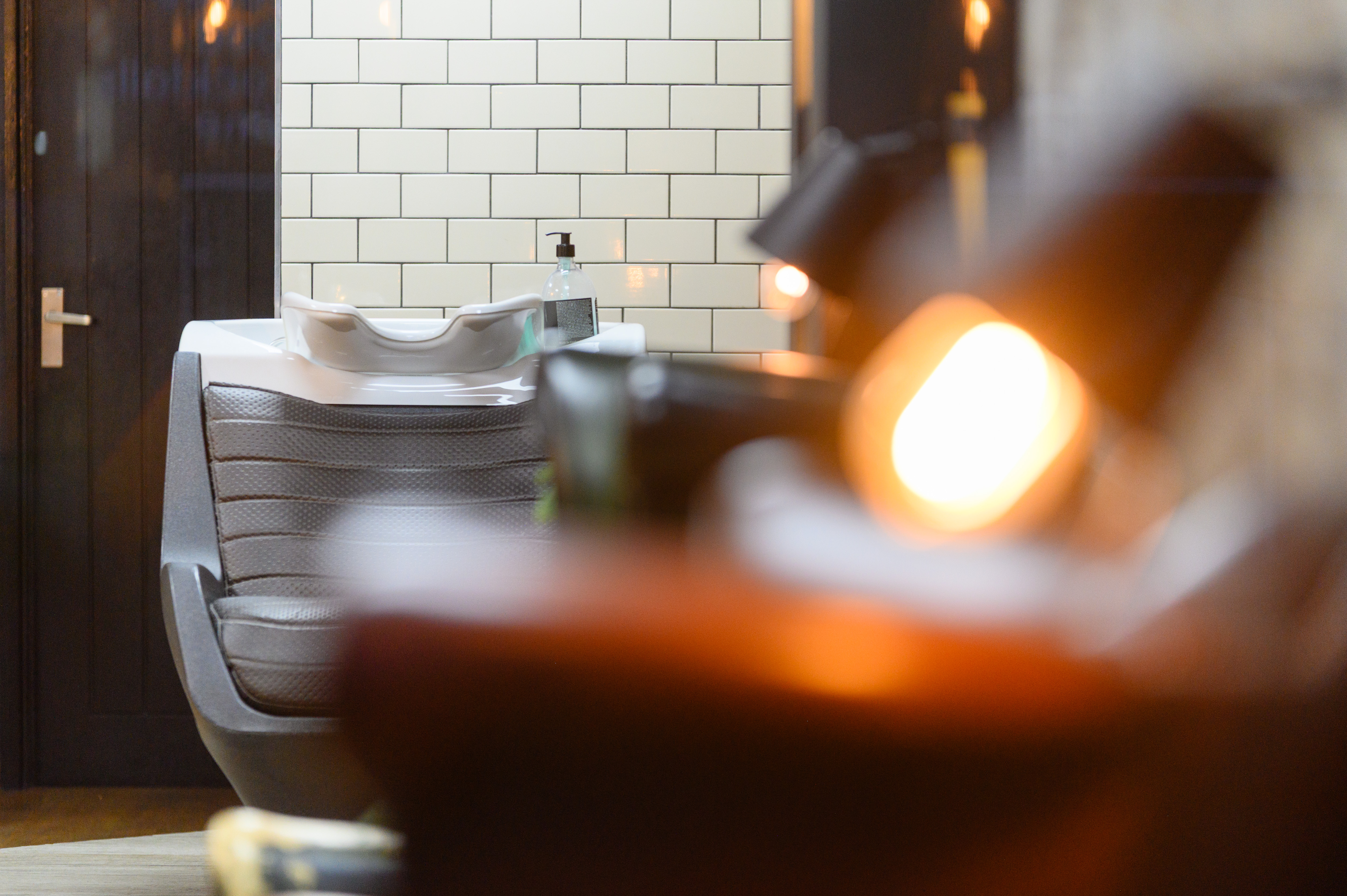 Modern barbershop interior